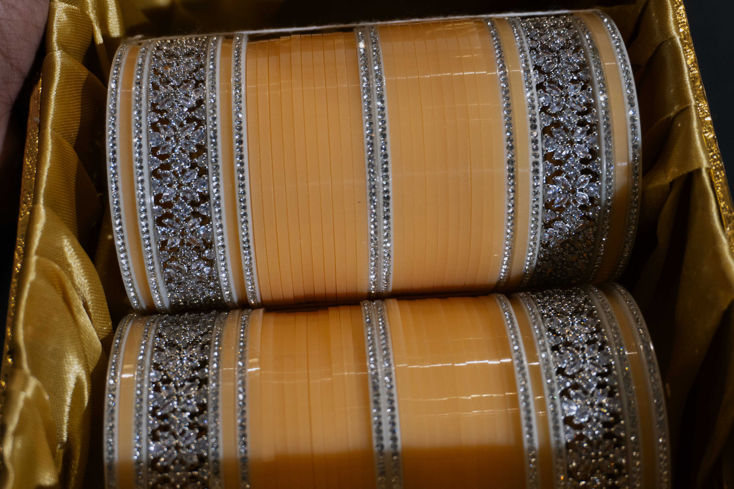 Chandani Chura With AD Bangles