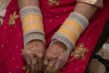 Chandani Chura With AD Bangles