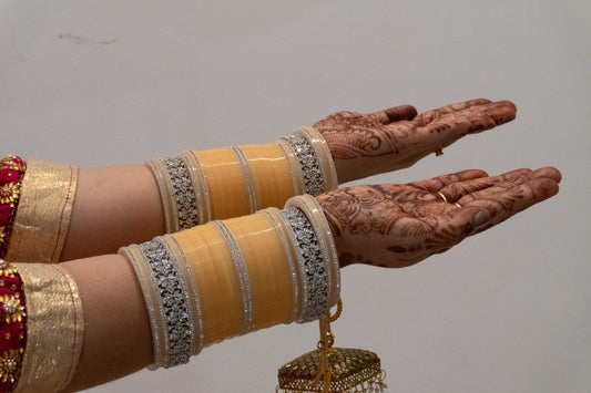 Chandani Chura With AD Bangles