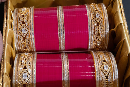 Swarna Sindoor Chura With AD Bangles