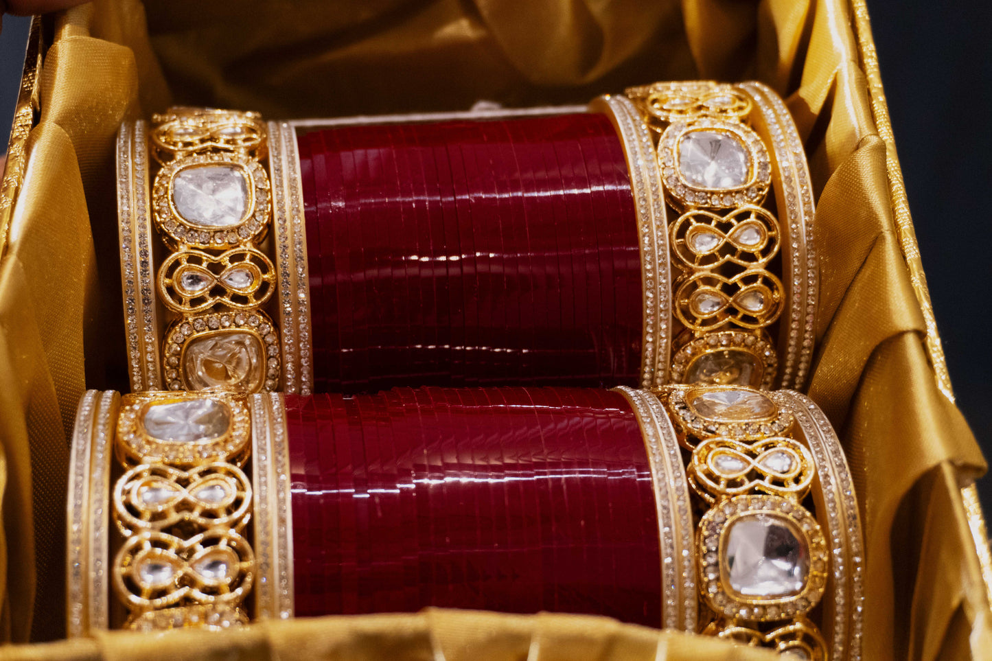 Maroon Kiran Wedding Chura