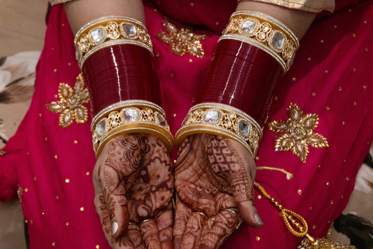 Maroon Kiran Wedding Chura