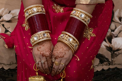 Maroon Kiran Wedding Chura