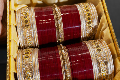 Maroon Majesty Bridal Chura