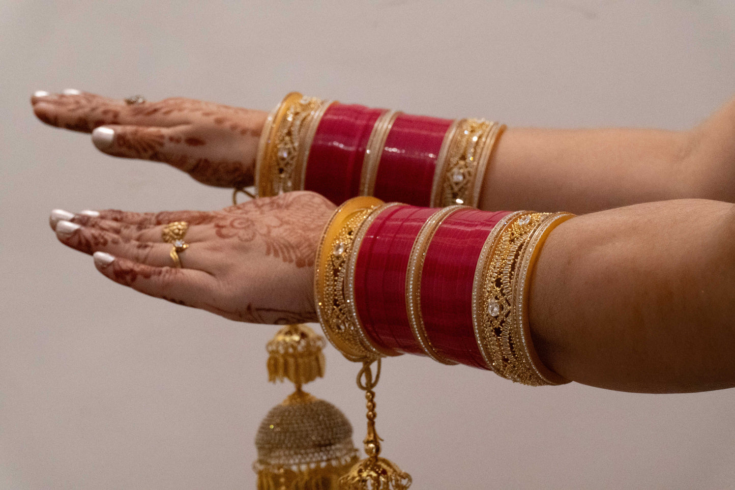 Swarna Sindoor Chura With AD Bangles