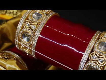 Maroon Kiran Wedding Chura