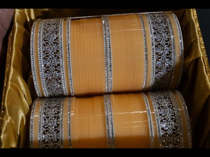 Chandani Chura With AD Bangles